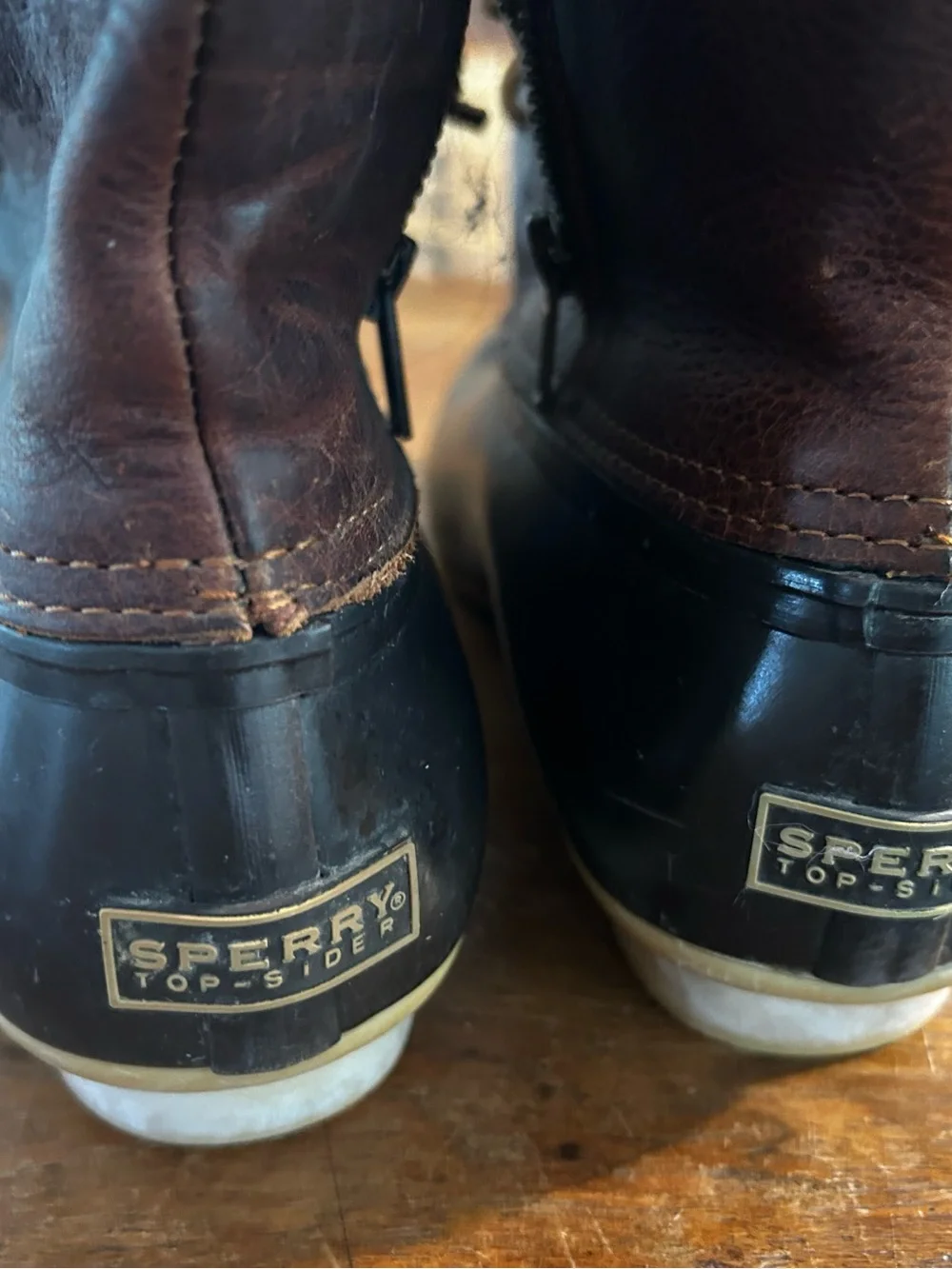 Sperry Brown Duck Boots for Women Chocolate Brown Size 10